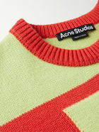 Acne Studios - Kilgot Striped Intarsia Wool Sweater - Red