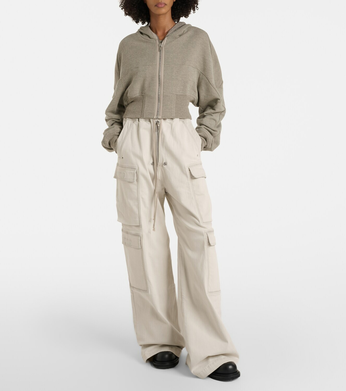Rick Owens Jumbo cotton-blend cargo pants
