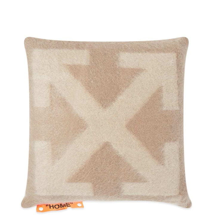 Photo: Off-White Arrows Logo Large Cushion