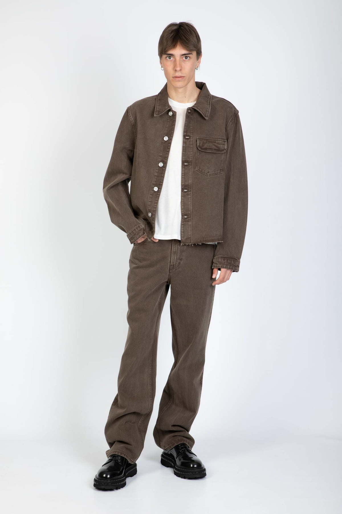 Our Legacy 70s Cut Brown Denim 5 Pockets Bootcut Jeans - 70s Cut