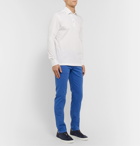 Kiton - Blue Slim-Fit Cotton-Blend Twill Trousers - Blue