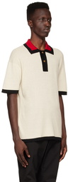 Dunhill Off-White Mulberry Silk Polo