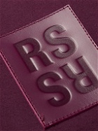Raf Simons - Logo-Appliquéd Cotton-Denim Shirt - Burgundy