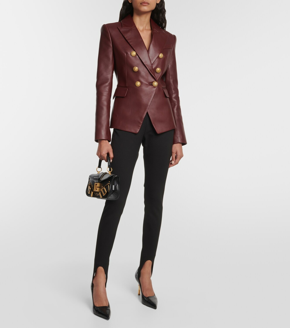 ジャケット BALMAIN FW24 'Chiocciola' blazer (DF0SG008VB00 6BO) Balmain embossed-button Detail Blazer | Blue | FARFETCH