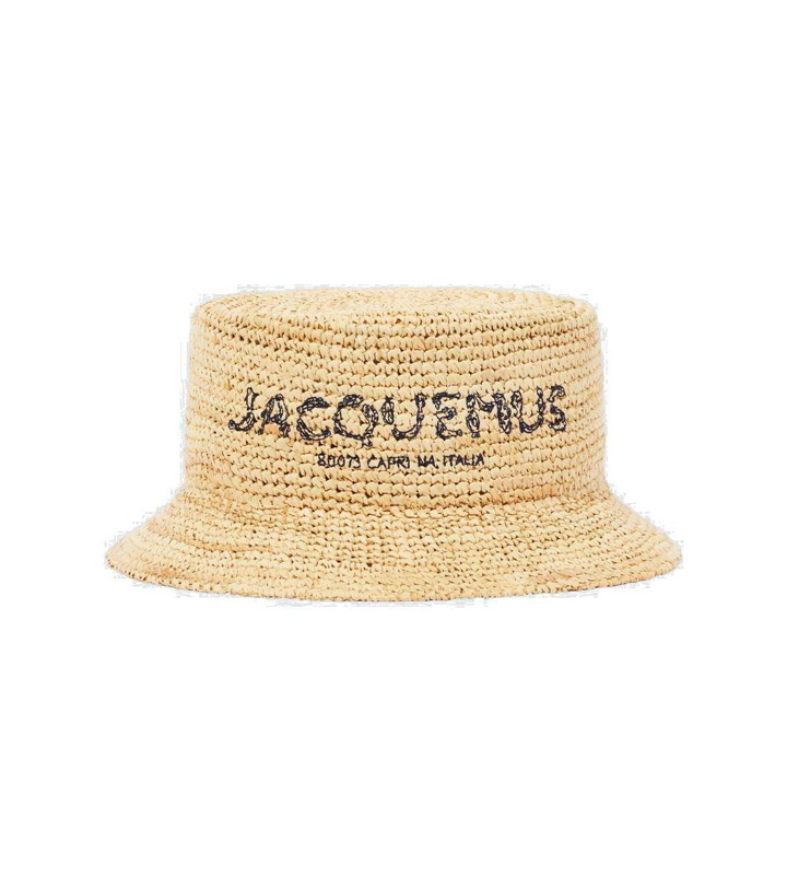 Photo: Jacquemus Le Bob Pesco raffia bucket hat