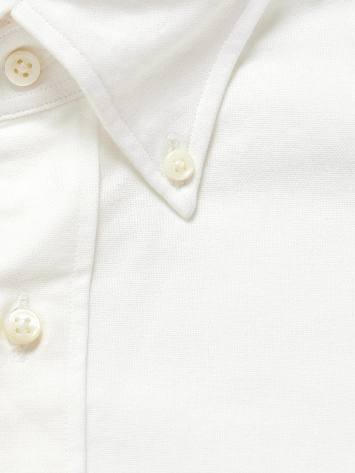 Sid Mashburn - Button-Down Collar Cotton Oxford Shirt - White