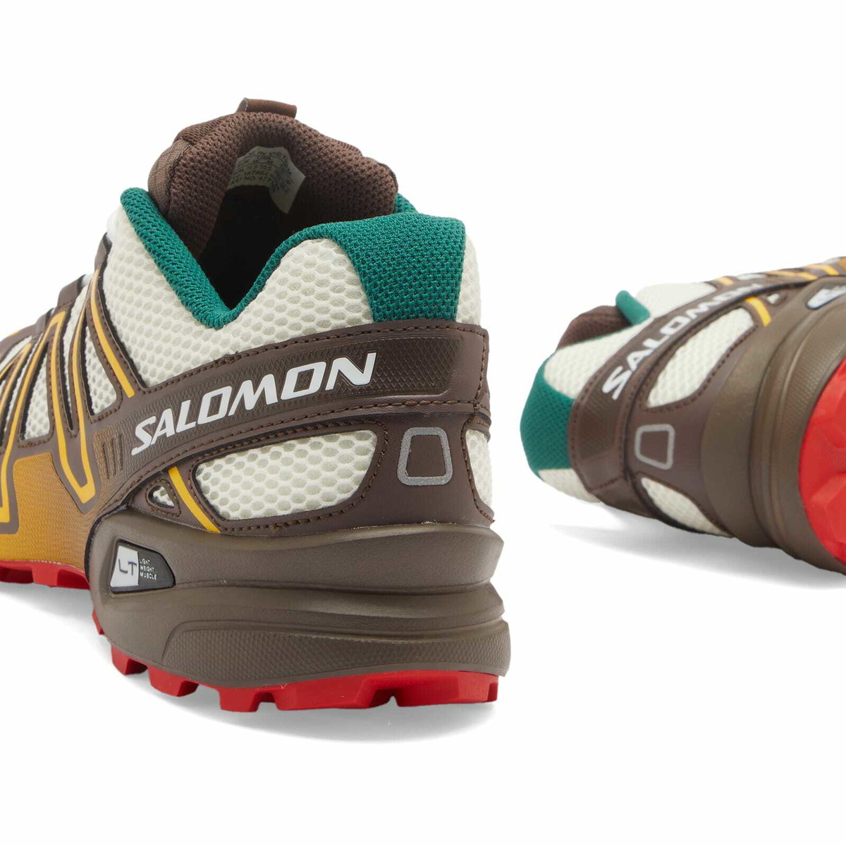 Salomon Men's x Vandy The Pink Speedcross 3 Sneaker in Vanilla Ice/Shopping Bag/Posy Green