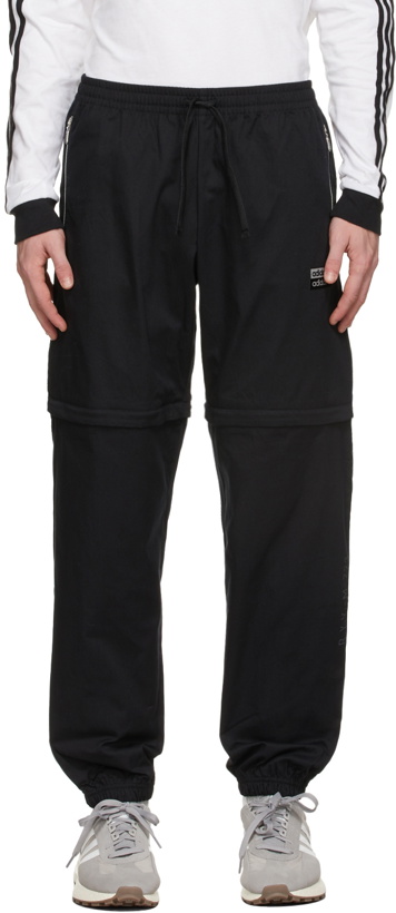 Photo: adidas Originals Black Twill R.Y.V. Two-In-One Track Lounge Pants
