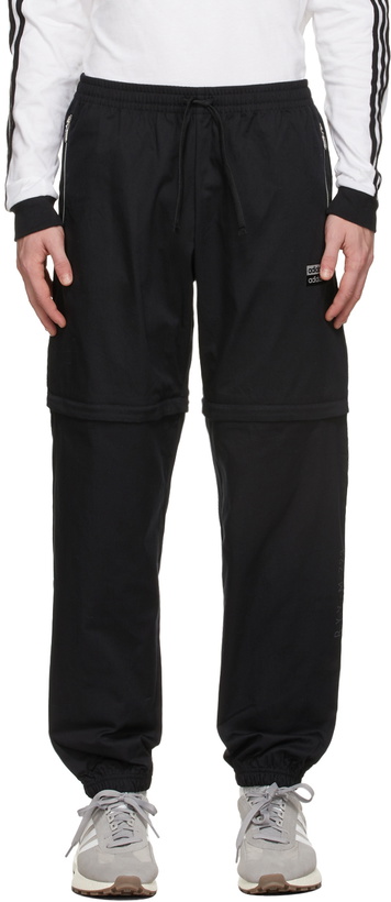 Photo: adidas Originals Black Twill R.Y.V. Two-In-One Track Lounge Pants