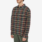 Corridor Men's Waffle Madras Shirt in Twisted Forest