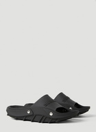 Bucklow Rubber Slides in Black