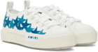 AMIRI White & Blue Stars Court Low Sneakers