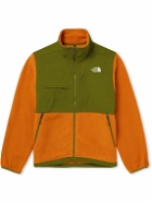 The North Face - Denali Logo-Embroidered Ripstop-Trimmed Recycled-Fleece Jacket - Orange