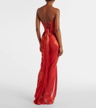 Maria Lucia Hohan Stephanie silk tulle corset gown