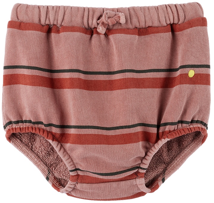 Photo: Bonmot Organic Baby Red All Over Stripes Bloomers