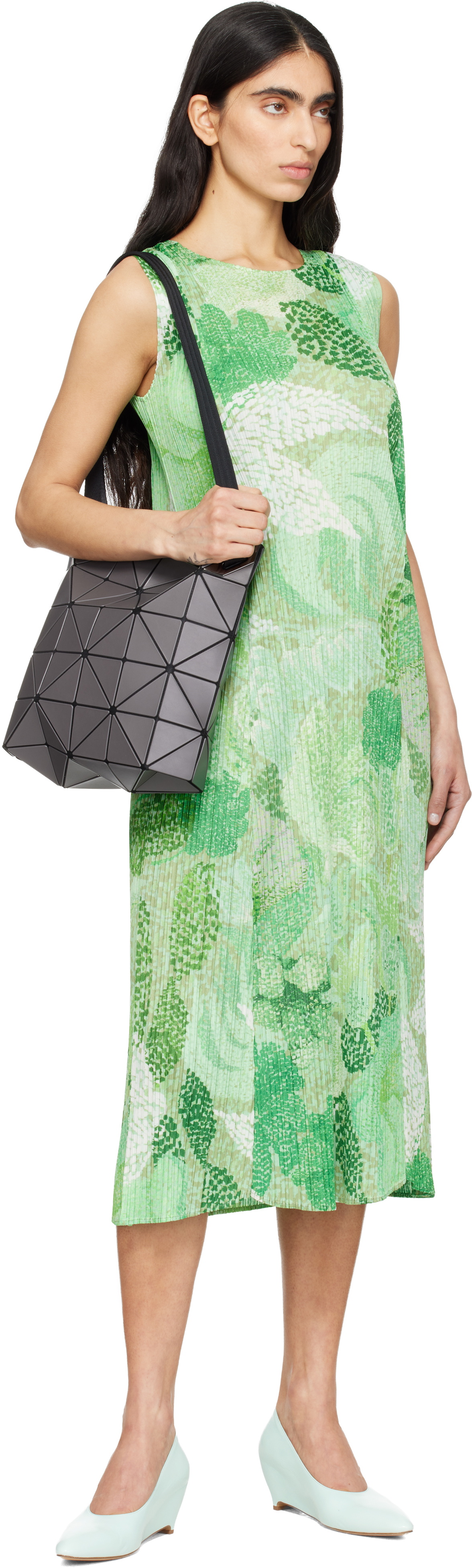 BAO BAO ISSEY MIYAKE Gray Blocky Bag
