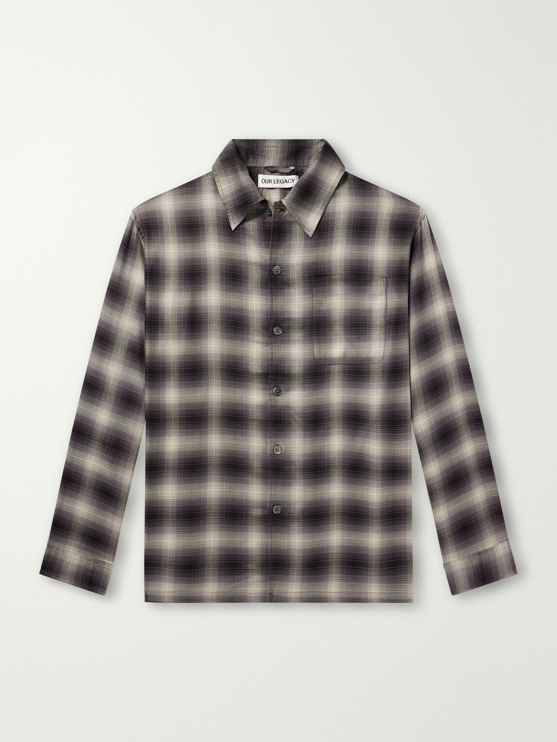 Our Legacy - Every Checked Tencel® Twill Shirt - Black