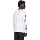 Comme des Garcons Play White Play Long Sleeve T-Shirt
