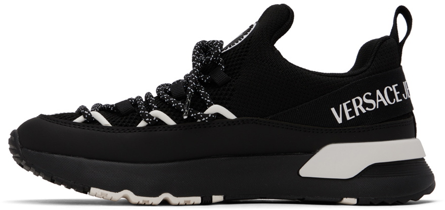 VERSACE JEANS★ブラック Dynamic スニーカー Speedtrack Logo Sneakers Black,Print | VERSACE US