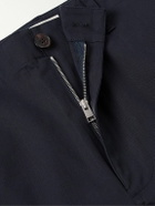 FRAME - Straight-Leg Cotton-Twill Trousers - Blue