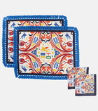 Etro - Paisley set of 2 napkins and placemats