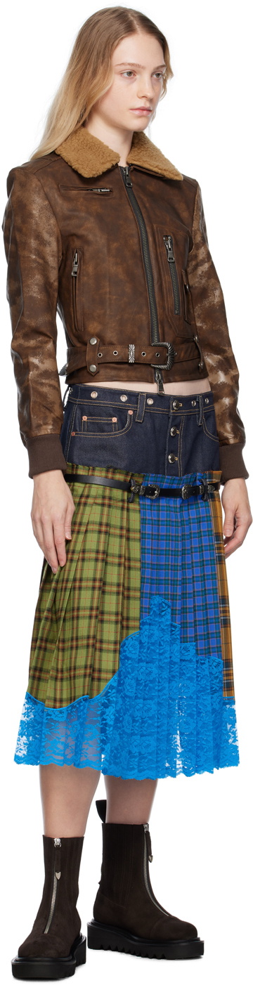 Toga Pulla Brown Zipper Boots Toga Pulla