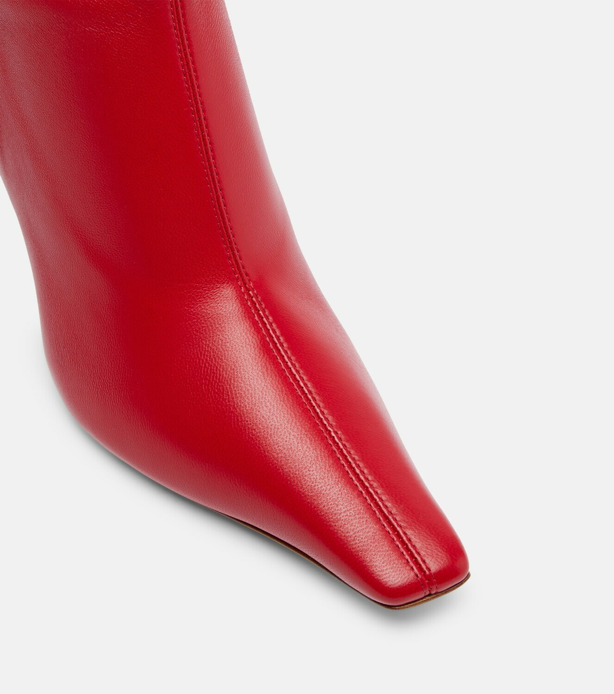 Amina Muaddi Jamie 80 leather ankle boots