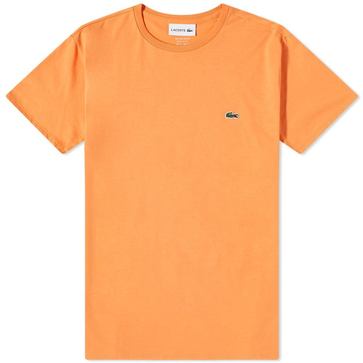 Photo: Lacoste Men's Classic Pima T-Shirt in Mandarin