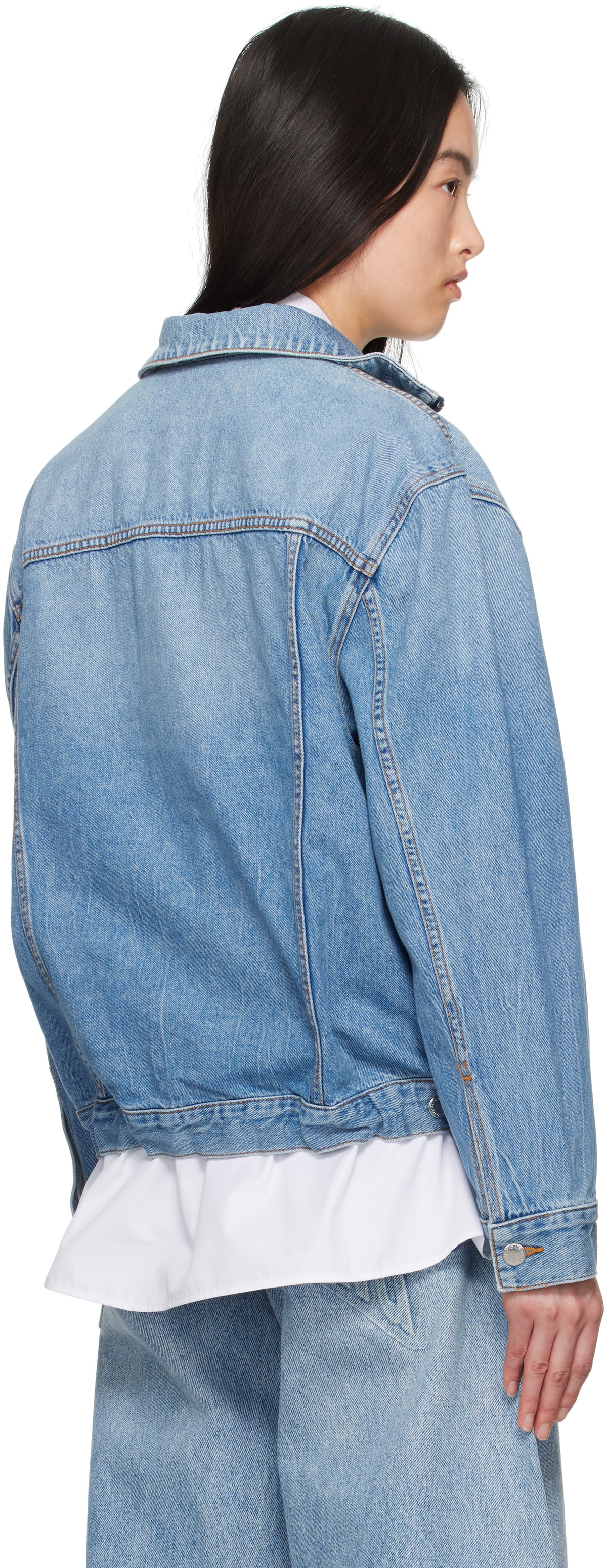 Alexander Wang Blue Regen Lightweight Denim Jacket