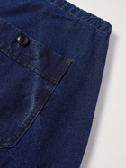 CHIMALA - Cotton Drawstring Trousers - Blue