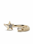 Adina Reyter Gold-Plated Shooting Star Diamond Earrings