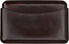 LEMAIRE Brown Molded Card Holder