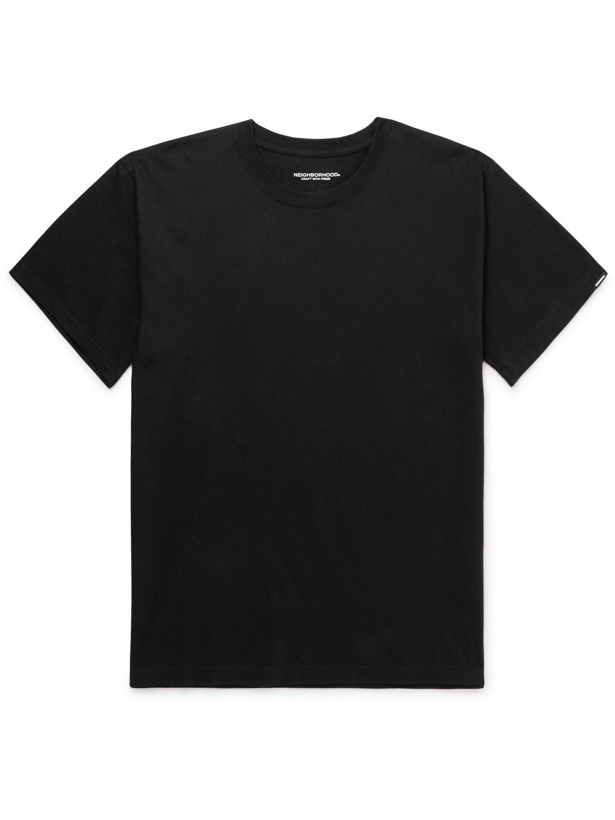 Photo: Neighborhood - Fury Logo-Print Cotton-Jersey T-Shirt - Black