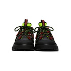 McQ Alexander McQueen Black and Yellow ORBYT Runner Sneakers