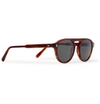 Cubitts - Tonbridge Aviator-Style Acetate Sunglasses - Brown