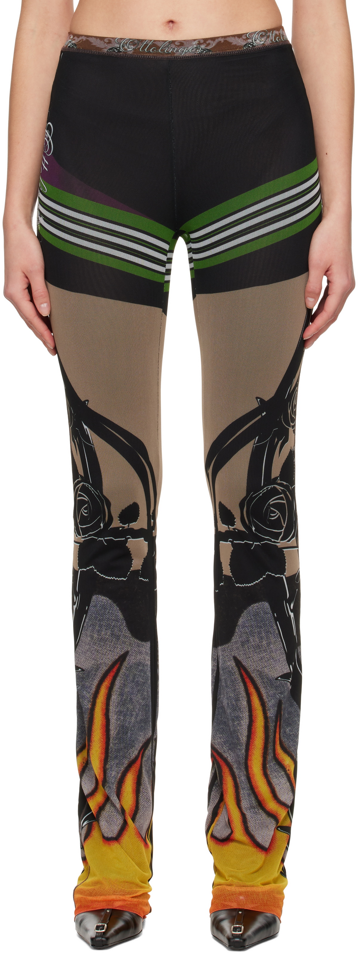 Ottolinger Mesh Flare Pants - Women's M main image 1