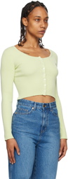 Arch The Green Scoop Neck Cardigan