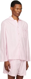 Tekla Pink Oversized Pyjama Shirt