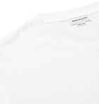 Alexander McQueen - Logo-Embroidered Cotton-Jersey T-Shirt - White