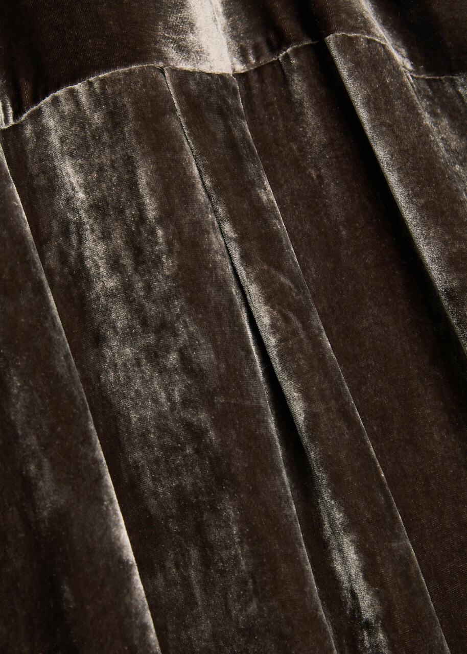 Eileen Fisher Velour Shirt Brown