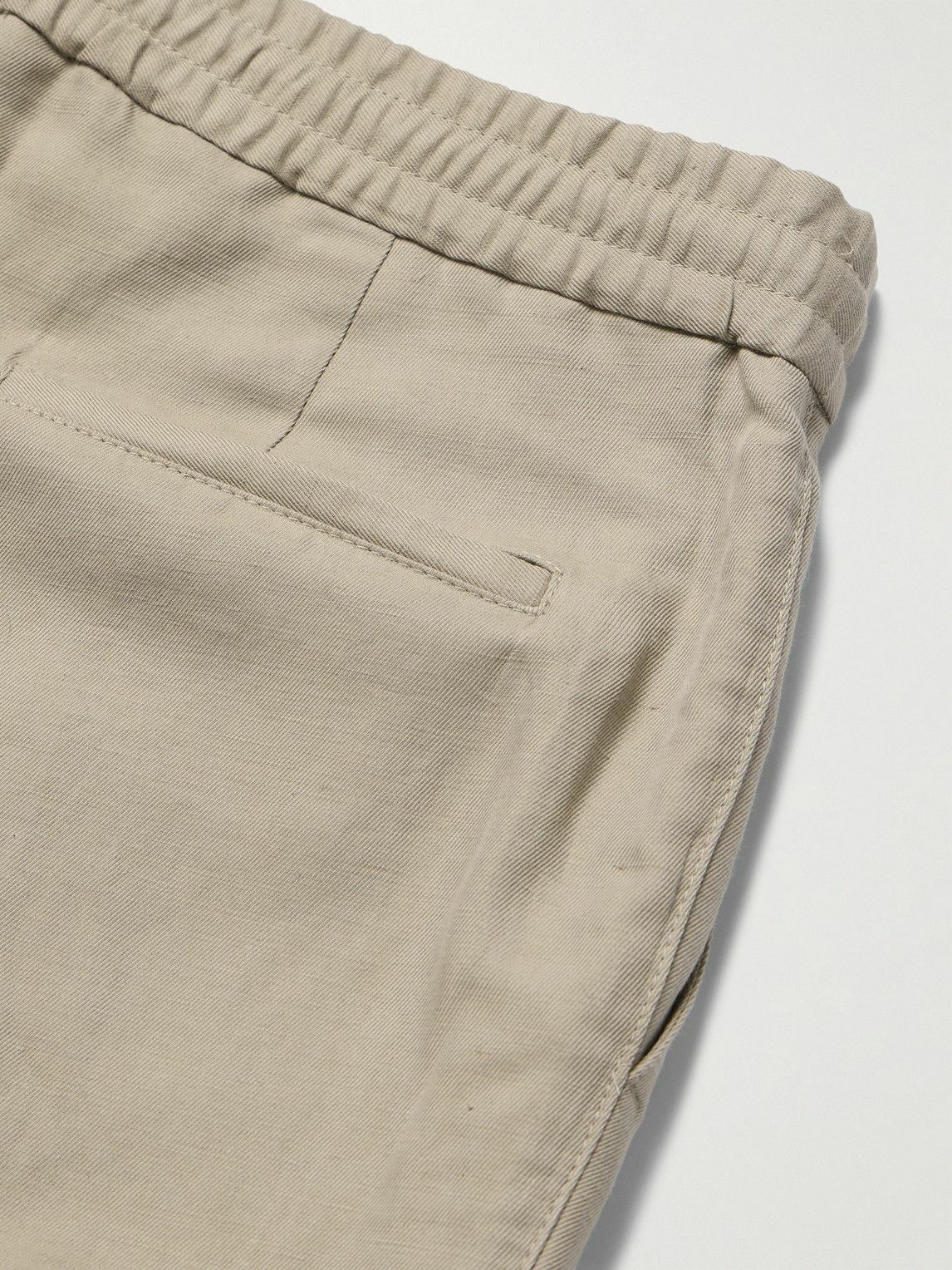 Brunello Cucinelli Women Slouchy Trousers In Viscose And Linen Fluid Twill With Moniline