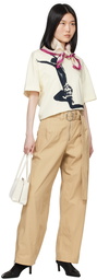 Jil Sander Off-White Printed Graphic T-Shirt