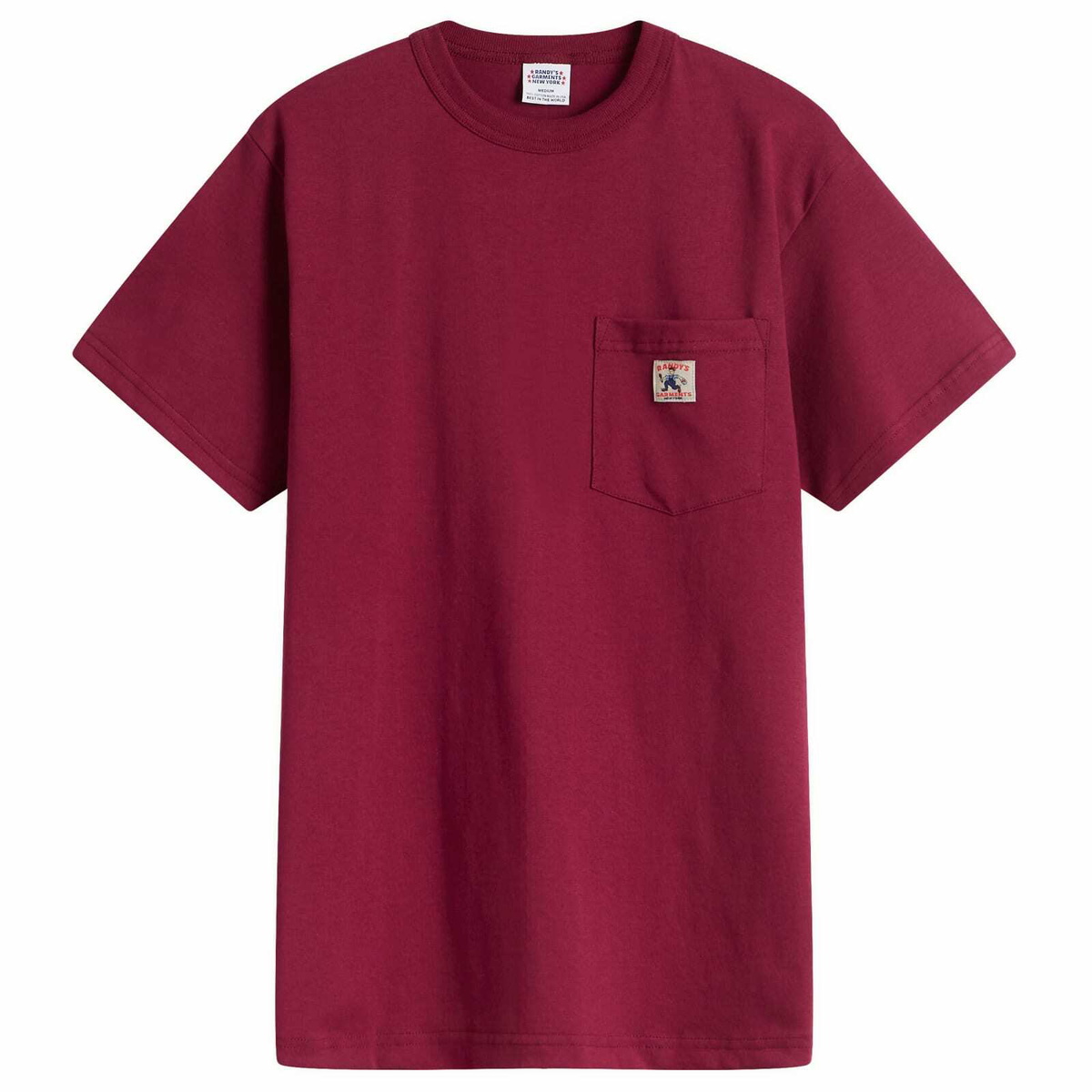 Randy's Garments Men's Randy’s Garments  Logo Pocket T-Shirt in Maroon