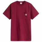 Randy's Garments Men's Randy’s Garments  Logo Pocket T-Shirt in Maroon