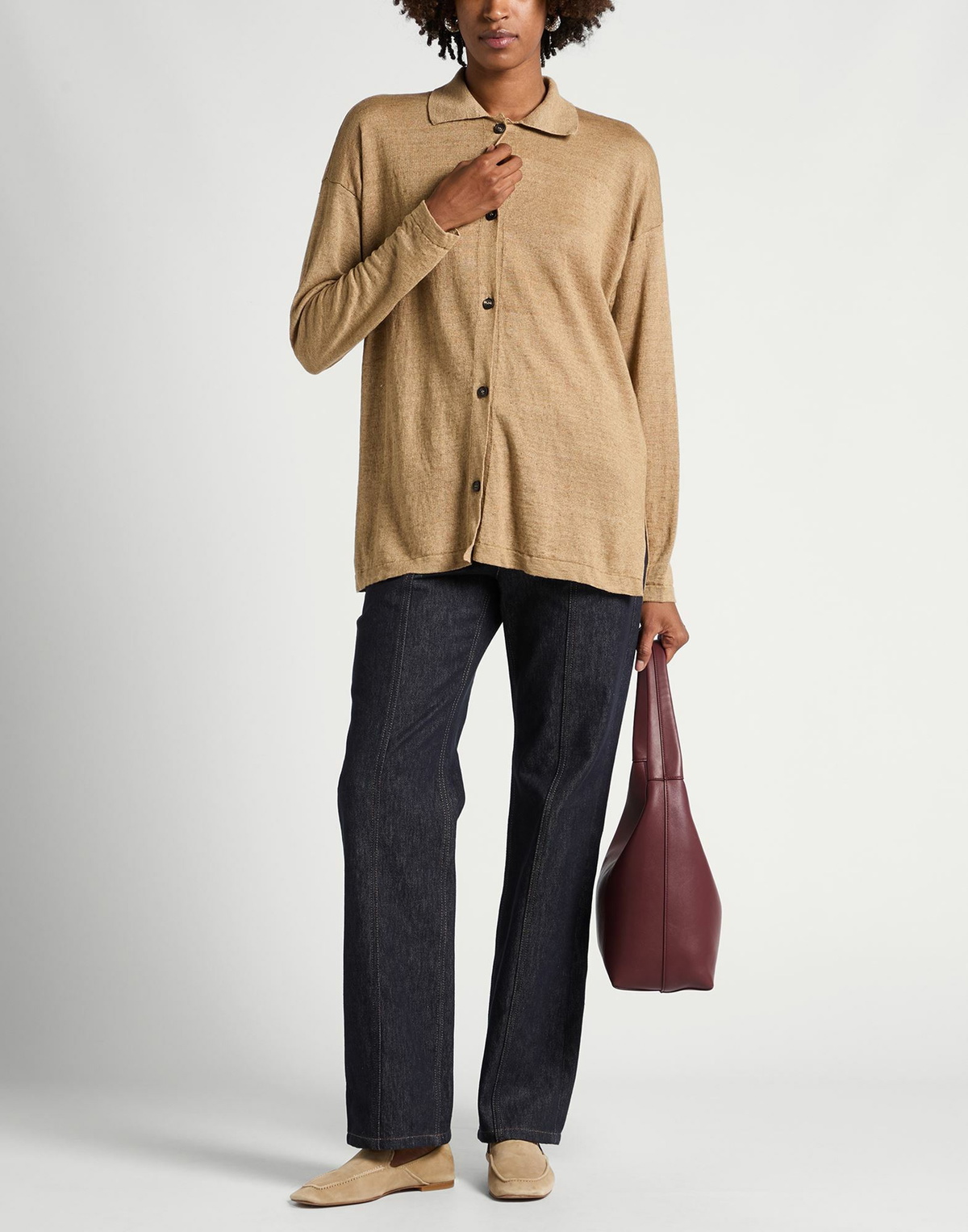 's Max Mara Womens Shirt in Beige