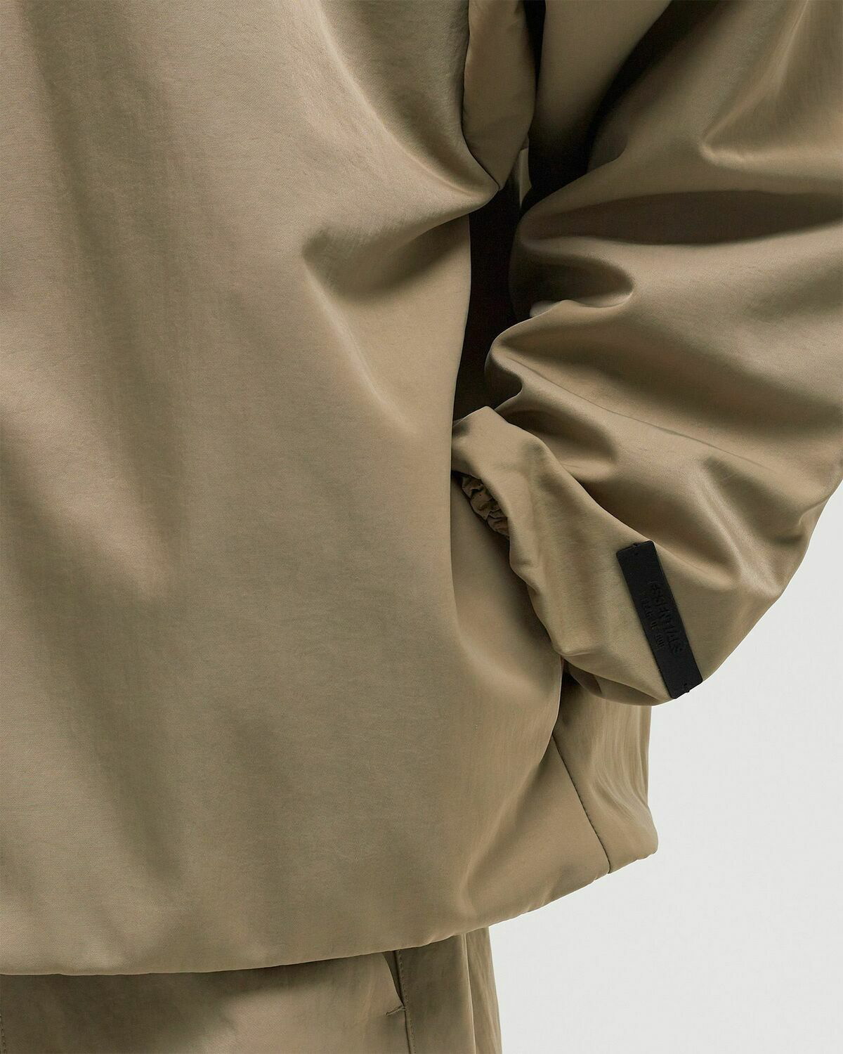 Fear of God Essentials TEXTURED NYLON HOODED COACHES JACKET