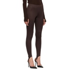 The Frankie Shop Brown Caserta Stirrup Leggings
