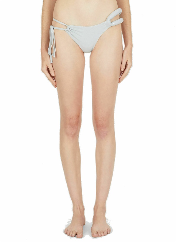 Photo: Asymmetric Bikini Bottoms in Light Grey