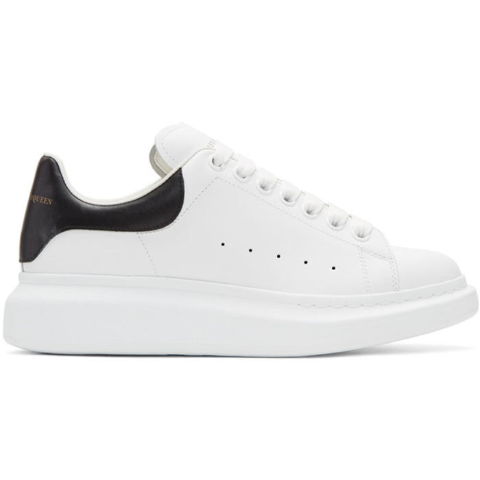 Photo: Alexander McQueen White and Black Oversized Sneakers