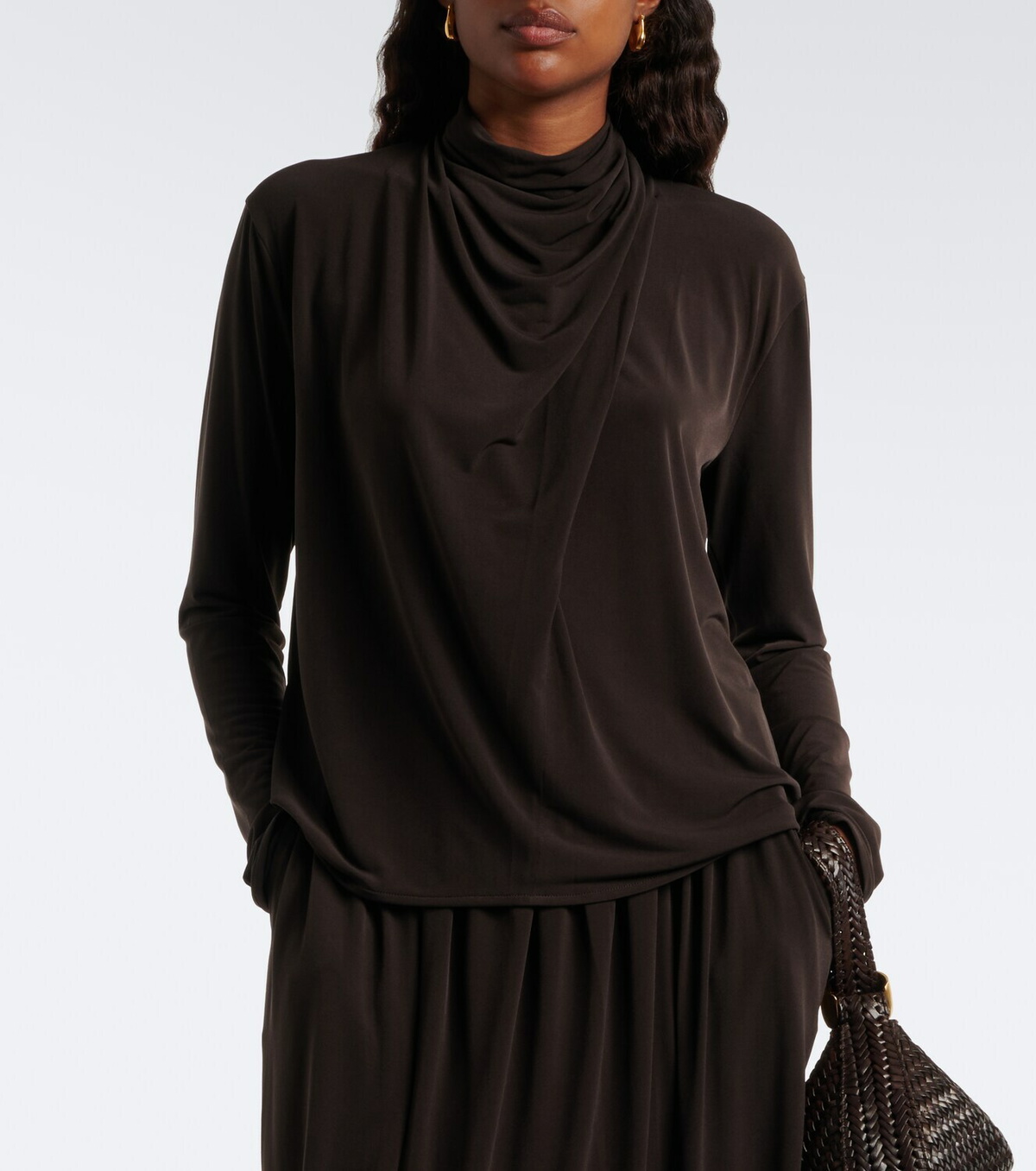 Vince Draped jersey top